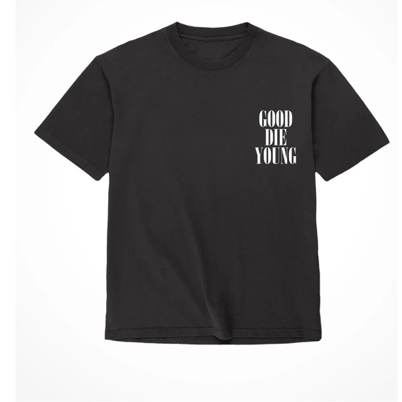 Good Die Young Grey Men’s T-Shirt Size XL- Oversized Graphic Tee - Picture 1 of 9